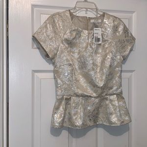 Cream & Silver Forever 21 Top